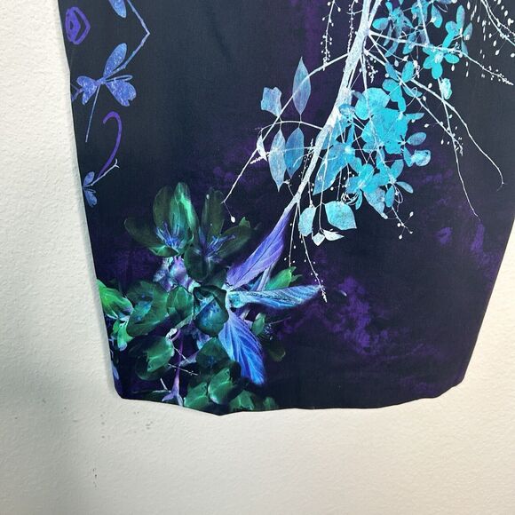 Black Halo Jevette Supersonic Black Floral Sheath Dress 4 - Picture 5 of 10